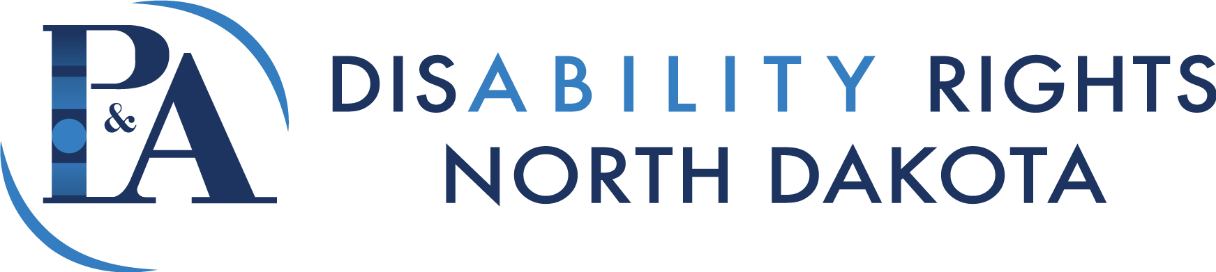 ND protection and advocacy horizontal logo "disability rights north dakota"