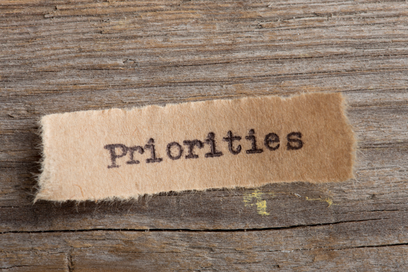 Little sheet that writes priorities