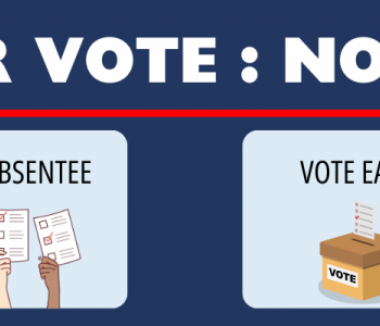 PLAN YOUR VOTE: NOV 5TH 2024. Update your ND ID, Absentee Voting, Vote Early, Vote on Election Day